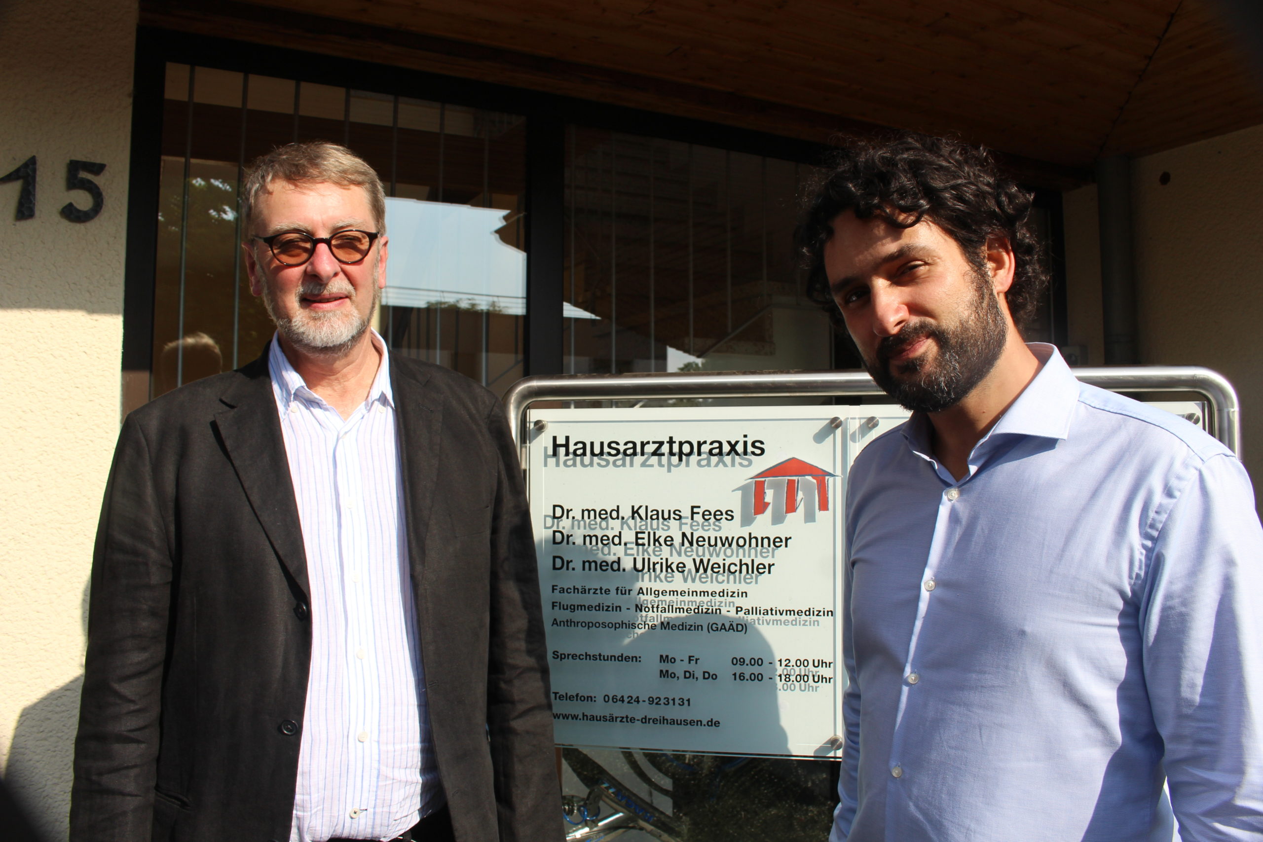 V.l.n.r.: Dr. Klaus Fees und sein Nachfolger Dr. Payam Katebini.